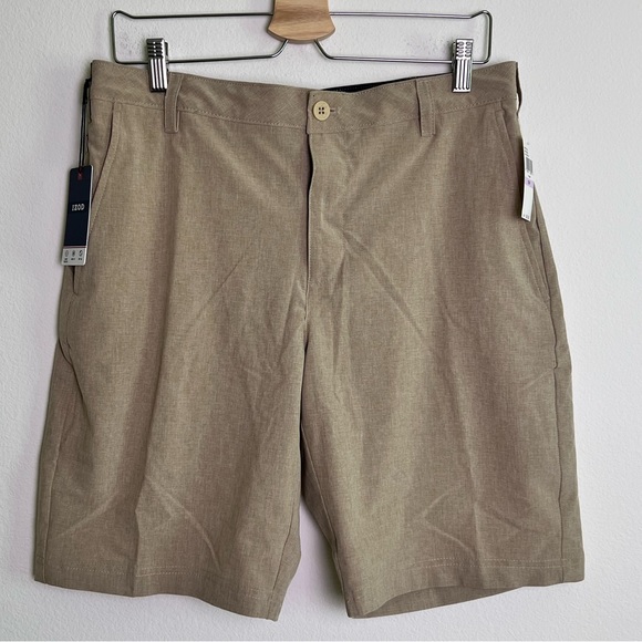 IZOD - Classic-Fit Hybrid Shorts in Khaki - Picture 2 of 4